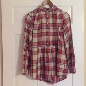 Burberry flannel plaid shirt